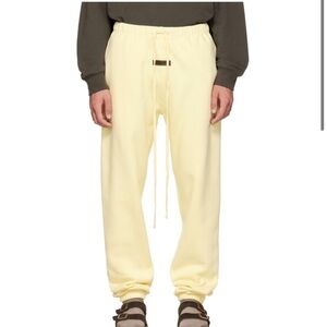 Men essentials jogger pants yellow